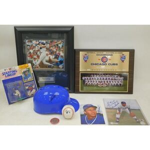 Chicago Cubs Memorabilia Autographed Signature HOF Santo Wood DeRosa Baseball